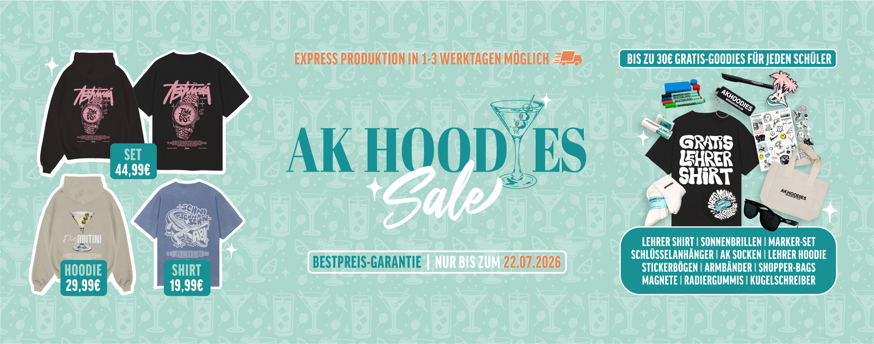 Hoodie, T-Shirt, Shirt, Grafik, Set